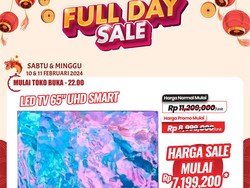Banjir Diskon di Transmart Full Day Sale, Beli TV LED 65 Hemat Rp 4 Jutaan!