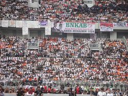 Penampakan Massa Pendukung AMIN saat Kampanye Akbar di JIS