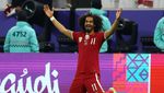 Momen Selebrasi Sulap Akram Afif di Final Piala Asia 2023