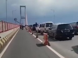 Bubaran Haul Akbar di Surabaya Sempat Macetkan Suramadu hingga 2 Km