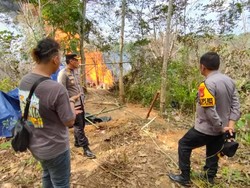 Polisi Buru Pemilik Sumur Minyak Ilegal yang Terbakar di Batanghari