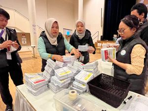 Suasana Pemungutan Suara di TPS 001 Bern Swiss