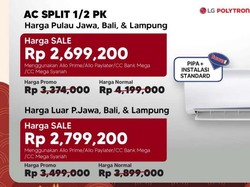 Murah Meriah! Beli AC di Transmart Full Day Sale Cuma Rp 2 Jutaan