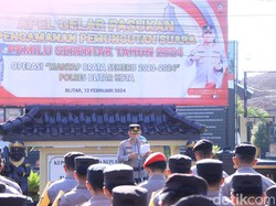 Personel di Polres Blitar Kota Dipertebal demi Antisipasi Kerawanan Pemilu