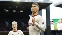 Lini serang MU di musim ini memang lagi suram. Hojlund, Antony, Rashford, sampai Garnacho masih sedikit golnya. Catatan terbaik cuma Hojlund dengan 13 gol di seluruh kompetisi (Reuters)