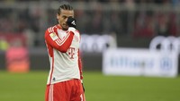 Leroy Sane. Ada rumor Bayern Munich siap melepas Sane dengan harga miring pada bulan Januari nanti. Apakah mantan winger Man City ini akan ke Arsenal? Foto: Matthias Schrader/AP