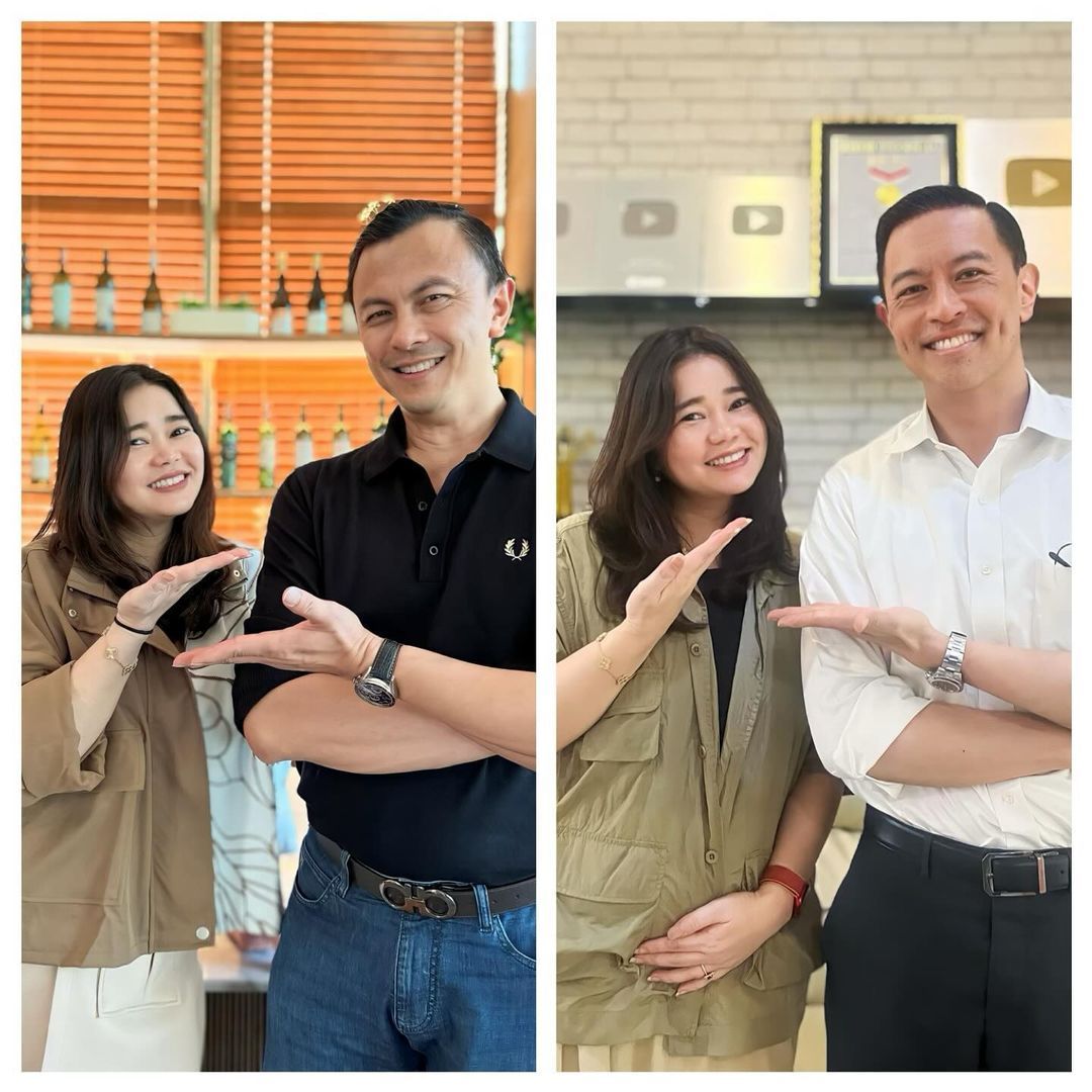Olivia Allan bersama dokter Arie Polim dan Tom Lembong