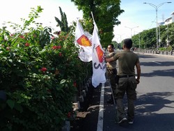 Satpol PP Surabaya Masih Temukan APK Terpasang di Masa Tenang Hari Kedua