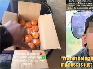 Pria Ini Ngomel karena Diberi 3 Jeruk Mandarin oleh Bosnya