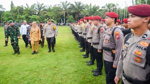 Apel Gelar Pasukan Pengamanan Pemilu di Banyuwangi