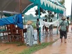 Air Bah Terjang Dukuhseti Pati, 2 TPS Sempat Kebanjiran