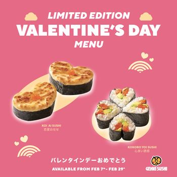Menu Genki Sushi spesial hari Valentine