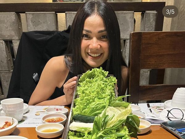 Selain Olahraga, Nirina Zubir Juga Hobi Makan Menu Sehat