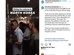 Viral Kereta Bawah Tanah Korea Utara Seperti di Film Horor