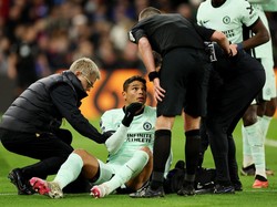 Thiago Silva. Baru cedera pada 12 Februari 2023. Foto: REUTERS/IAN WALTON