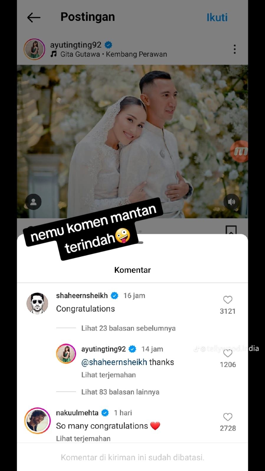 Komentar Shaheer Sheikh