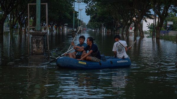Banjir di Jalur Pantura Demak-Kudus Berangsur Surut