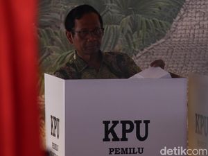 Ganjar-Mahfud Unggul di TPS 106 Lokasi Mahfud Nyoblos