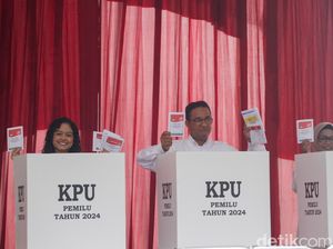 AMIN Unggul di TPS Anies Nyoblos, Disusul Prabowo-Gibran dan Ganjar-Mahfud