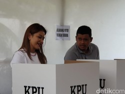 Nyoblos di TPS Bareng Kahiyang, Bobby Nasution Bicara 2 Optimisme