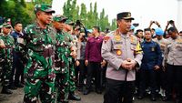 Momen Kompak Panglima TNI-Kapolri, Pastikan Hari Pencoblosan Aman