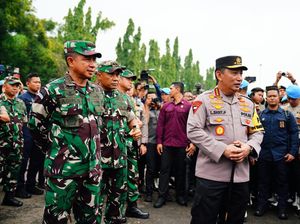Momen Kompak Panglima TNI-Kapolri, Pastikan Hari Pencoblosan Aman