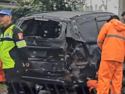 Ada Pajero Kecelakaan, Lalin Tol Jagorawi Arah Jakarta Macet