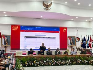 KPU Tunjukkan Hasil Perolehan Suara Sementara, Prabowo-Gibran Unggul