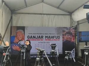 Suasana Terkini Nobar Quick Count di Posko Pemenangan Ganjar-Mahfud