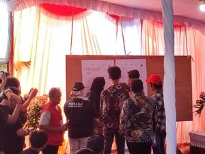 Suara Pertama di TPS Ganjar untuk Pasangan Ganjar-Mahfud