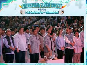 Prabowo Pidato di Istora, Didiet Duduk Diapit Titiek Soeharto dan Selvi Prabowo Pidato di Istora, Didiet Duduk Diapit Titiek Soeharto dan Selvi