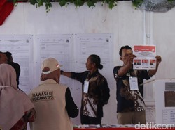 Ganjar-Mahfud Unggul di TPS Mahfud Nyoblos