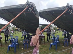 Tenda TPS di Deli Serdang Roboh, Saksi Partai Tertimpa Besi
