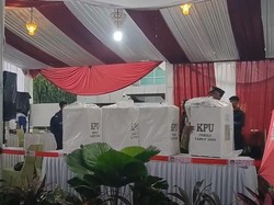 Suasana TPS 10 Gambir, Tempat Jokowi-Iriana Nyoblos