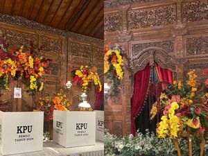 Viral TPS Pemilu 2024 Didekor Nuansa Adat Jawa bak Resepsi Pernikahan