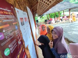 Ganjar-Mahfud Berjaya di TPS Kampung Adat Kuta Ciamis