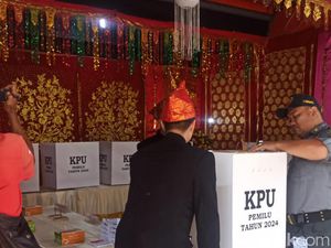 Gaet Minat Pemilih, TPS 1 Usung Nuansa Adat Bengkulu