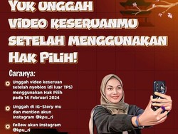 Ikutan Posting Story Keseruan Nyoblos di IG Yuk! Ada Hadiah dari KPU Nih