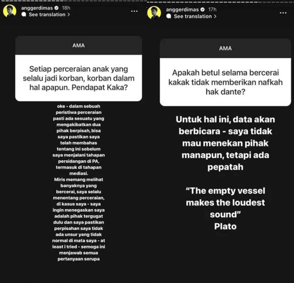 Unggahan Angger Dimas