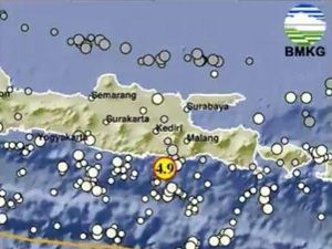 Gempa M 4,9 Guncang Blitar