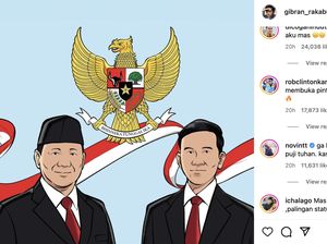 Prabowo-Gibran Upload Foto Ilustrasi Ala Presiden dan Wakil Presiden di IG