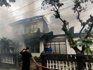 Rumah Anggota KPPS di Palembang Terbakar Saat Pemilik Masih Bertugas