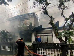 Rumah Anggota KPPS di Palembang Terbakar Saat Pemilik Masih Bertugas