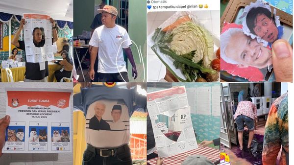 10 Foto Lucu dan Kocak Saat Nyoblos Pemilu, Ada-ada Aja!