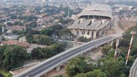 Penampakan Akses Tol ke Stasiun Kereta Cepat Ditutup