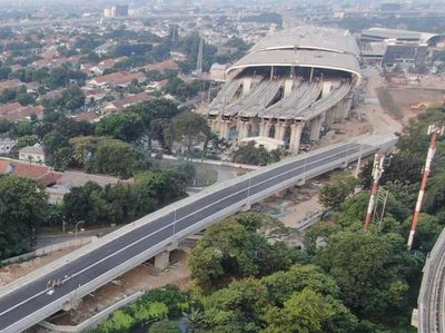 Penampakan Akses Tol ke Stasiun Kereta Cepat Ditutup