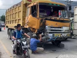 Tabrakan Beruntun gegara Truk Rem Blong di Siantar, 5 Orang Terluka