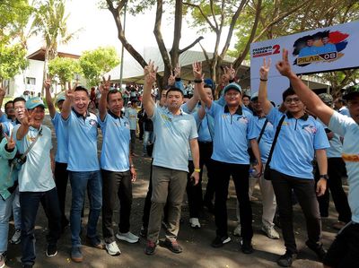 Potret Relawan Pilar 08 Jatim Menangkan Prabowo-Gibran Raih 60% Suara
