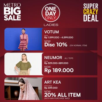 Promo Metro Big Sale