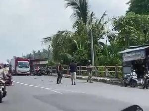 Viral 2 Pria Duel di Jalan Rama Klungkung gegara Saling Pandang